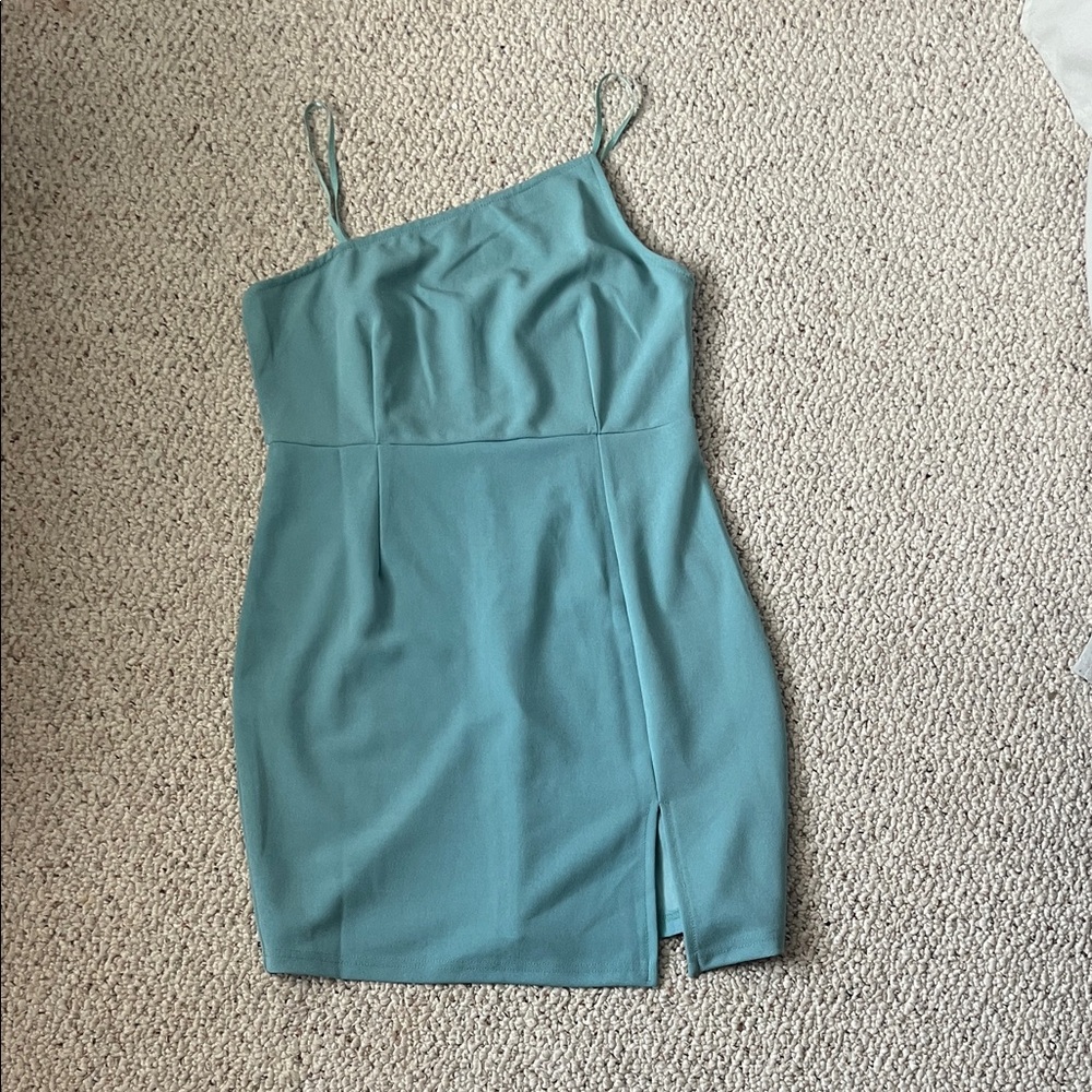 Elegant Teal Dress